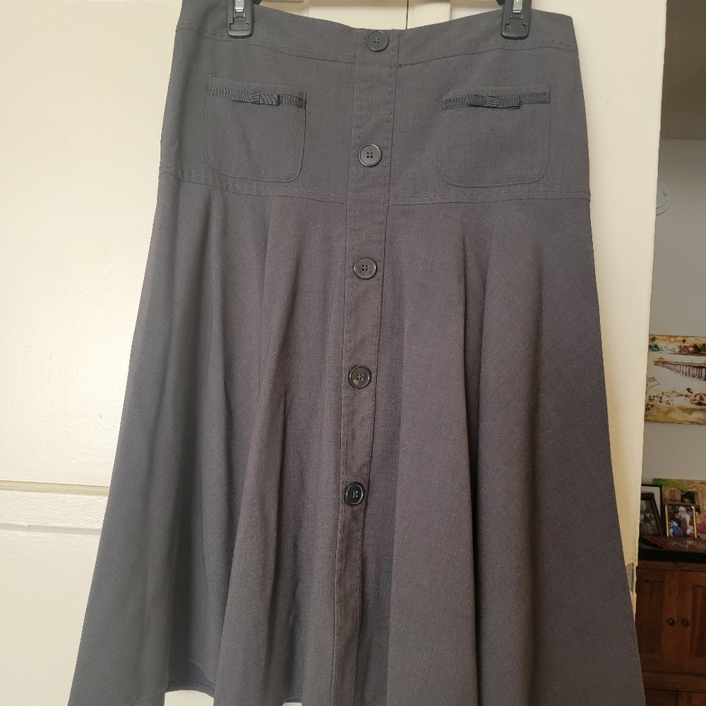 Dark Grey Larry Levine skirt